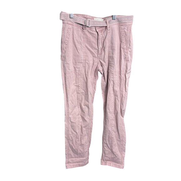 Anthropologie The Wanderer Belted Pink Cargo Pants Utility Pants Size 28 - Picture 3 of 8